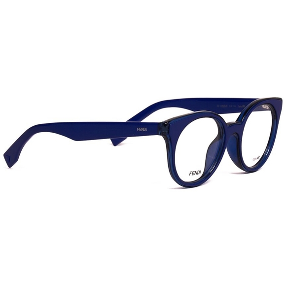 Original  New FENDI  WOMEN'S FF0198/F 47MM OPTICAL FRAMES IN BLUE - Picture 1 of 14